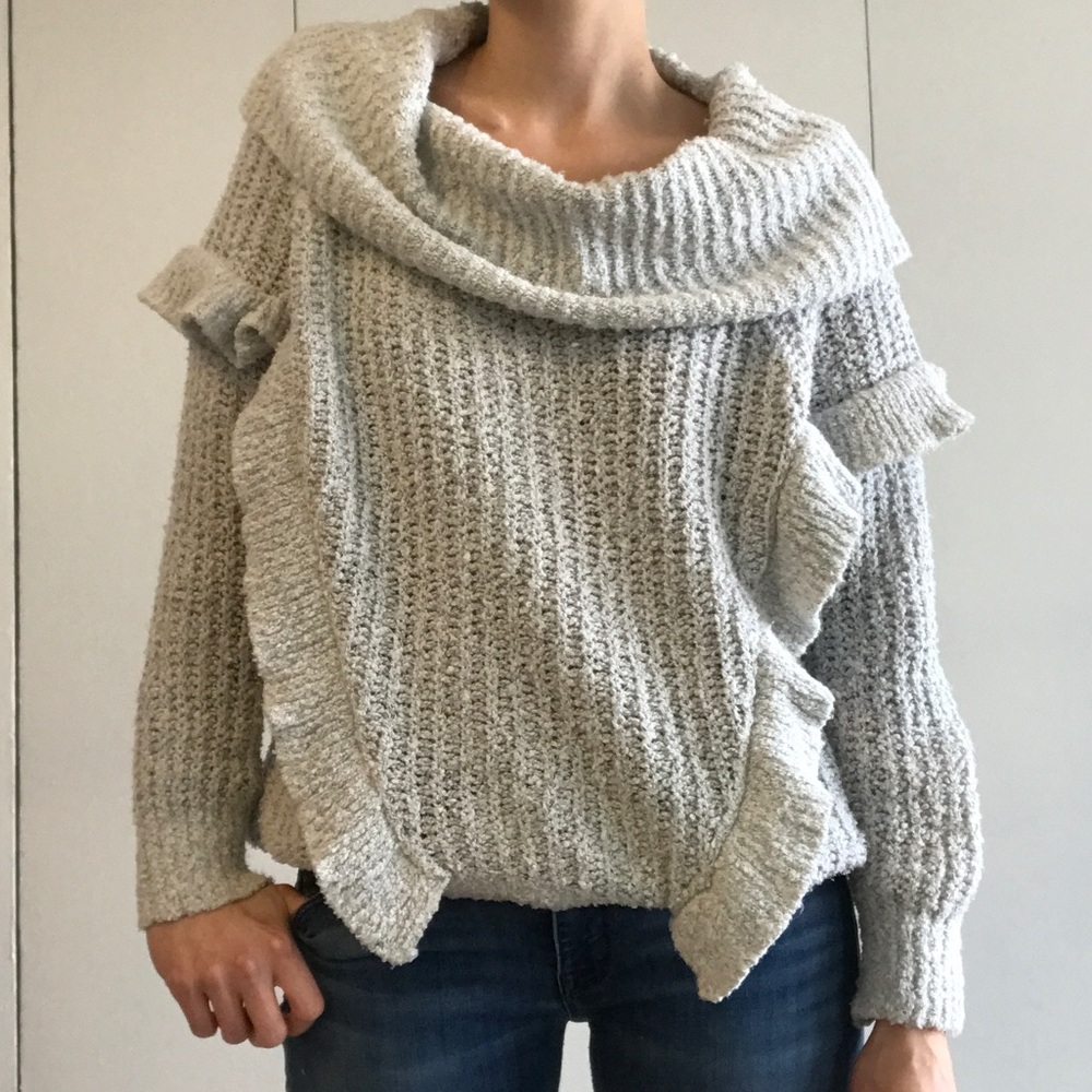 Cowl-Neck Sweater